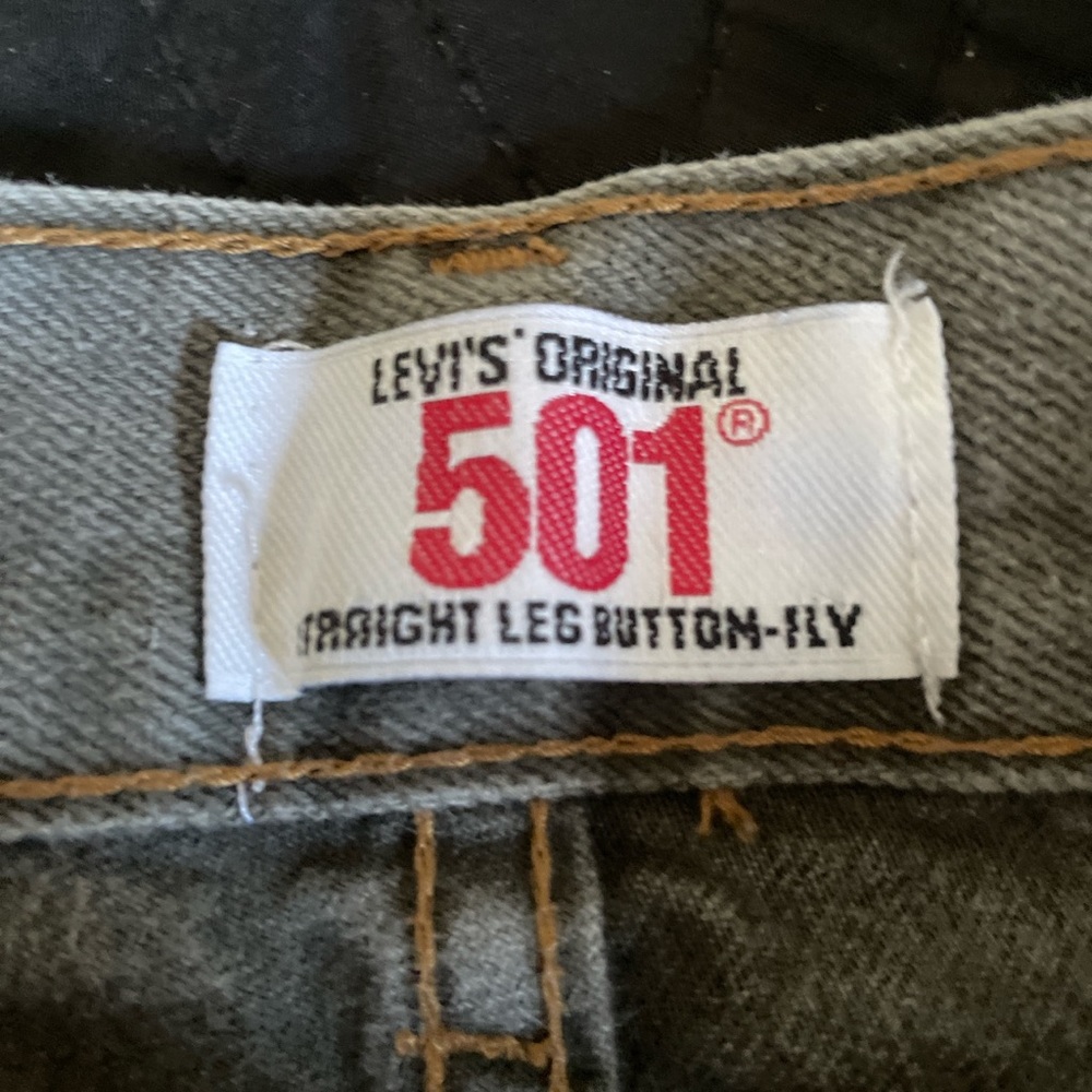 Levi’s Grey Straight Leg Button Fly - image 4